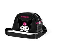 Hello Kitty Kuromi Skull-Bowling Lite Umhängetasche, Schwarz, 23 x 14 cm