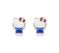 Disney by Euroswan Mädchen-Ohrstecker Hello Kitty – Sterlingsilber mit Silhouettenausschnitt