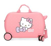Hello Kitty My Favourite Bow, Kabinenkoffer, Kinderkoffer, aus ABS, Vier multidirektionale Doppelrollen, praktischer Innenraum mit Zwei elastischen Gummifächern., Rosa, 31 cm x 45 cm x 20 cm