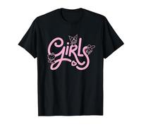 Hello Kitty My Melody Kuromi Kawaii Girl Power T-Shirt, Herren, Schwarz, 6XL