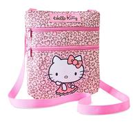 Hello Kitty Sanrio Handtasche Mädchen Teenager und Damen Kawaii Anime Umhängetasche Kuromi My Melody Geschenk Idee (Rosa Leopard)