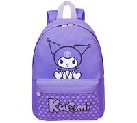 Hello Kitty Sanrio Mädchen Rucksack Kuromi Schultasche Kinderrucksack für Reisen Ausflüge Sport Anime Geschenke für Mädchen (Lila Kuromi)