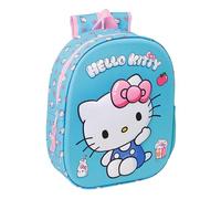 safta HELLO KITTY Schulrucksack mit 3D-Design, ideal für Kinder verschiedener Altersgruppen, bequem und vielseitig, Qualität und Widerstandsfähigkeit, 27 x 10 x 33 cm