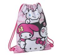 Hello Kitty Schulrucksack mit Kordelzug, für Mädchen, offizielles Produkt