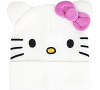Hello Kitty Strickmütze für Jungen und Mädchen, weich, warm und elastisch, offizielles Design, Hello Kitty Mütze, ideal für den Winter, Wind- und Kälteschutz