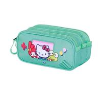 Hello Kitty Videogame-Trick Fan 2.2 Federmäppchen, Türkis, 23 x 11 cm