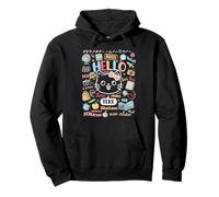 Hello Word in verschiedenen Sprachen Reise- und Lehrerkätzchen Pullover Hoodie