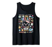 Hello Word in verschiedenen Sprachen Reise- und Lehrerkätzchen Tank Top