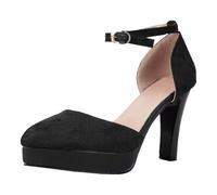 HELLORSOON Absatzschuhe Damen Dirndl Festliche Riemchen Breite Füße Absatzschuhe Elegant Bequem Trachtenschuhe Oktoberfest Spangenpumps Oktoberfest Zum Mit Absatz Slingpumps