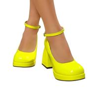 HELLORSOON Damen Dirndlschuhe Mit Riemchen Elegant Bequem Trachten Dirndl Elegant Trachten Pumps Bequem Mary Jane Schuhe Dirndlschuhe Festliche Hochzeitsschuhe Blockabsatz Tanzschuhe