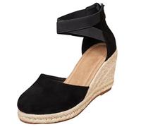 HELLORSOON Damen High Heel Ballerinas mit Blockabsatz Party Schuhe Breite Füße Absatzschuhe Riemchenpumps Geschlossene Spangenpumps Geschlossene Halbschuhe Festliche