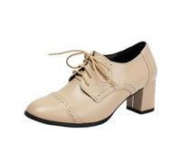 HELLORSOON Damen Mary Jane Pumps Pumps Geschlossene Elegant Zum Hineinschlüpfen Riemchen High Heel mit hohem Blockabsatz Party-Schuhe Oktoberfest Spangenpumps mit Riemchen Hochzeitsschuhe Slingpumps