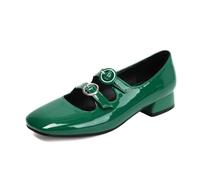 HELLORSOON Dirndl Schuhe Damen Atmungsaktive Trachtenschuhe Elegant Chunky Absatzschuhe Riemchenpumps Tanzschuhe mit Absatz Breite Füße Hochzeit Schuhe Oktoberfest Zum Mit Absatz Slingpumps
