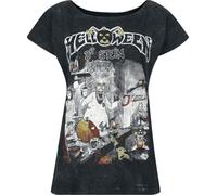 Helloween Dr. Stein Frauen T-Shirt anthrazit S 100% Baumwolle Band-Merch, Bands
