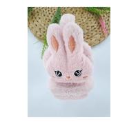Hellrosa Plüsch-Winter-Ohrenschützer für Mädchen - flauschige Hasen-Ohrenwärmer für Kinder