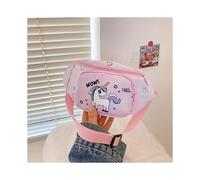 (Hellrosa) Schicke und lustige Mädchen-Gürteltasche in Pink und Lila mit Animal-Print für den täglichen