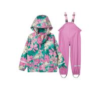 Helly Hansen 2tlg. Regenoutfit "Bergen 2.0" in Pink - Größe 128 | Kinder Outdoor Jacken