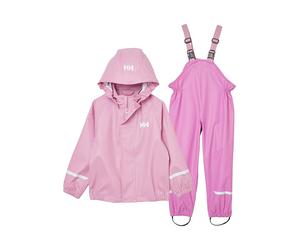 Helly Hansen 2tlg. Regenoutfit "Bergen 2.0" in Rosa - Größe 122 | Babyjacken