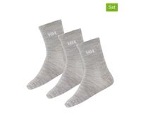 Helly Hansen - Kid's Wool Sock Basic 3-Pack - Multifunktionssocken, Gr. 29-31, grau (GreyMelange)