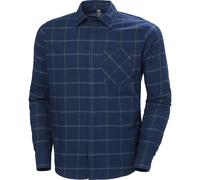 Helly Hansen Herren Aker Flannel Langarm Hemd M Blau