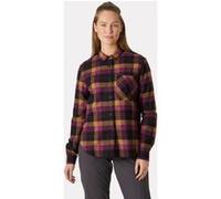 Helly Hansen W Lokka Flannel LS SHT dark magenta box stripe pl (691) M