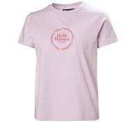 Helly-Hansen Damen Core Graphic T-Shirt, 052 Cherry Blossom, X-Groß