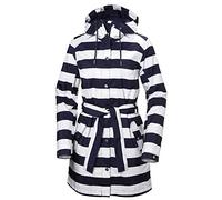 Helly Hansen Damen Lyness II Regenmantel, S, Streifen Abendblau