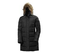 Helly Hansen W Aden Down Parka Black, Größe L - Damen Daunen Freizeitjacke, Farbe Schwarz