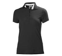 Helly Hansen Crewline Polo Kurzarm Schwarz Damen - M