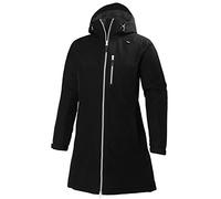 Helly Hansen W Long Belfast Jacket Black, Größe M - Damen Regenjacke, Farbe Schwarz