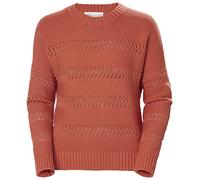 Helly Hansen Damen W Pier Pointelle Sweater Pullover, Terracotta, XL