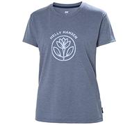 Helly Hansen Damen W Skog Recycled Graphic Tee Shirt, Ocean Melange, XL EU