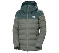 Helly Hansen Damen W Verglas Glacier Down Jacket Coat, 485 GREY CACTUS/DARK CREEK, S EU