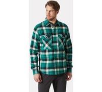 Helly Hansen Lokka Flannel LS Shirt emerald box stripe plaid (439) XL