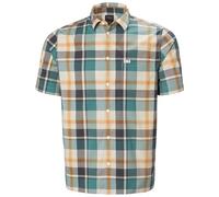 Helly Hansen Fjord QD SS Shirt 2.0 opal green peak plaid (495) 2XL