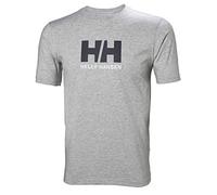Helly Hansen für Herren. 33979 T-Shirt HH Logo grau (S), Lässig, Draußen, Kurzarm