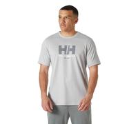 Helly Hansen Mens HH Tech Graphic T-Shirt 2.0, Grey Fog, XL