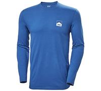 Helly Hansen Herren Nord Graphic Longsleeve Tennis Shirt, 606 Deep Fjord, S UK