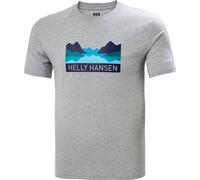 HELLY HANSEN Herren Shirt NORD GRAPHIC T-SHIRT (62978) S GREY MELANGE 949