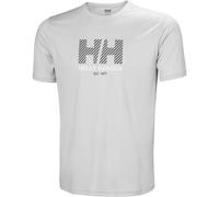 Helly Hansen Mens HH Tech Graphic T-Shirt 2.0, Grey Fog, S