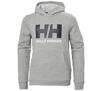 Helly Hansen Junior Unisex Jr HH Logo Kapuzenpullover 2.0, Grau-Melange, 8