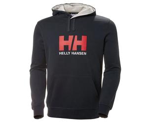 Helly Hansen Kapuzenpullover Logo Hoodie (Bio-Baumwolle) navyblau Herren, Größe M