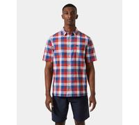 Helly Hansen Kurzärmeliges Herrenhemd mit Knopfleiste, 163 Rot/Tief, L