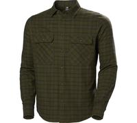 Helly Hansen Lokka Organic Flannel LS Shirt utility green classic plai (431) 2XL
