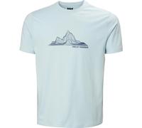 Helly Hansen - Massif Graphic T-Shirt - T-Shirt, Gr. M, grau (BarelyBlue)