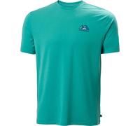 Helly Hansen Skog Graphic Herren T-Shirts tuerkis Größe M Trekking Elastisch
