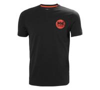 Helly Hansen T-Shirt, schwarz, Größe S, 92% Bio-Baumwolle. S