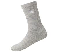 Helly Hansen Unisex Everyday Wool Sock 2Pk, Grau-Melange, 42-44
