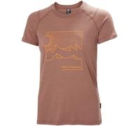 HELLY HANSEN W Durawool Graphic T-shirt - Damen - Braun - Größe XS- Modell 2025
