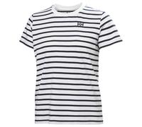 Helly Hansen - Women's Core Graphic T-Shirt 2.0 - T-Shirt, Gr. M, weiß/grau (WhiteLifestyleStripeYd)